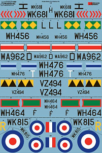 Декаль 1/48 Gloster Meteor F.8 Collection Pt 2 (7) (Xtradecal)