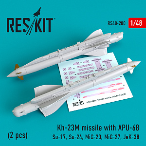 Дополнения из смолы 1/48 Kh-23M missile with APU-68 (2 pcs) (ResKit)