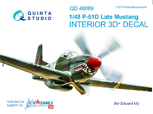 3D Декаль интерьера кабины P-51D (поздний) (для модели Eduard)