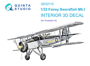 3D Декаль интерьера Fairey Swordfish Mk.I (Trumpeter)