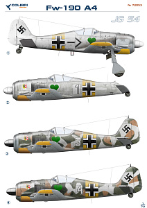 Декаль 1/72 Fw-190 A4 Jg 54 (Colibri Decals)
