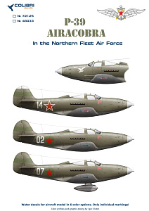 Декаль 1/48 Р-39 in the Northern Fleet Air Force (Colibri Decals)