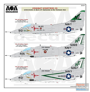 Декаль 1/32 Combat Scooters(2)USN/USMC Douglas A-4E/F Skyhawks in the Vietnam War.Part2 (AOA Decals)