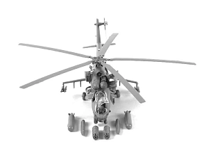 Сборная модель 1/72 Вертолет Ми-24 В/ВП "Крокодил" (Zvezda)