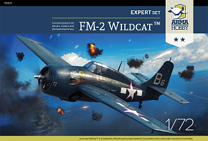 Сборная модель 1/72 General-Motors FM-2 Wildcat Expert Set (Arma Hobby)