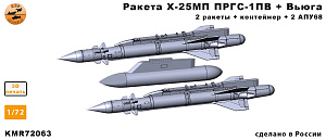 Дополнения из смолы 1/72 Ракета Х-27МП ПРГС-1ПВ + Вьюга + АПУ68 (KepModels)