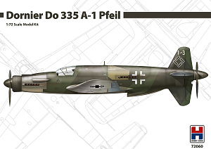 Сборная модель 1/72 Dornier Do-335A-1 Pfeil (Hobby 2000)