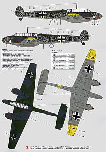 Декаль 1/32 Messerschmitt Bf-110C (3) (Techmod)