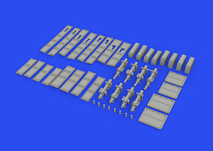 Дополнения из смолы 1/48 Spitfire Mk.IIa gun bays (для модели Eduard)