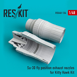 Дополнения из смолы 1/48 Sukhoi Su-30 fly position exhaust nozzles (ResKit)