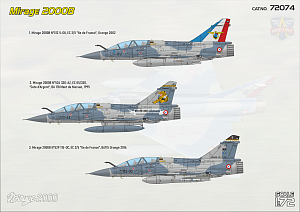 Сборная модель 1/72 Dassault-Mirage 2000B (Modelsvit)