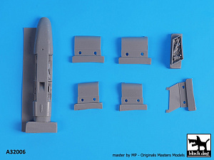 Дополнения из смолы 1/32 Douglas A-4E Skyhawk spine electronic + tail (для Trumpeter kits)