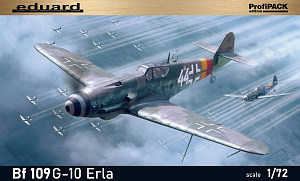 Сборная модель 1/72 Messerschmitt Bf-109G-10 ERLA The ProfiPACK edition  (Eduard kits)