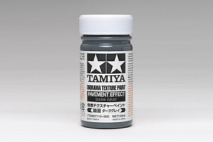 Структурная краска для диорам: Поверхность асфальта (темно-серая) (100mL) (Tamiya)