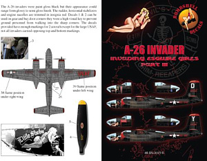 Декаль 1/48 Douglas A-26B Invader (2) (Bombshell)