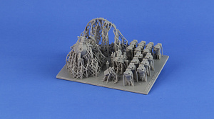 Дополнения из смолы 1/32 Двигатель Wright R-R-2600 cyclone 14 версия под Митчел (KepModels)
