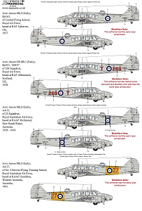 Декаль 1/48 Avro Anson Mk.I Part 2 (6) (Xtradecal)