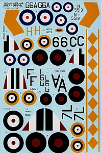 Декаль 1/48 Fleet Air Arm Gloster Sea Gladiator Mk.I , Fairey Fulmar, Blackburn Skua (Xtradecal)