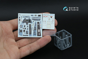 3D Декаль интерьера кабины Ка-50 (серо-голубые панели) (Italeri) (с 3D-печатными деталями)