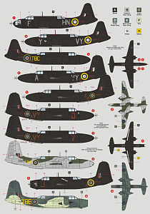 Декаль 1/72 Douglas Boston/Havoc Night Fighters (DK Decals)
