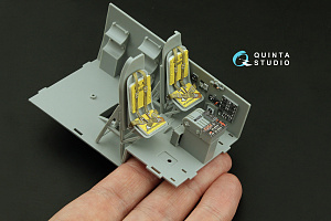 3D Декаль интерьера кабины Boeing B-17E/F, Пилотская кабина (HK models)