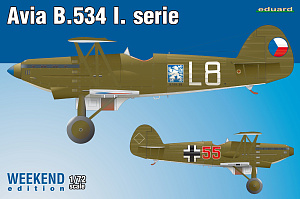 Сборная модель 1/72 Avia B-534/I serie Weekend edition (Eduard kits)