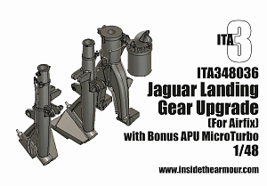 Дополнения из смолы 1/48 BAC/SEPECAT Jaguar GR.1/GR.1A Улучшенные шасси (для модели Airfix)