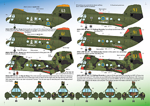 Декаль 1/72 HKP 4A/B/C/D Vertol [Boeing UH-46B CH-46D Kawasaki KV-107]  (Moose Republic Decals)