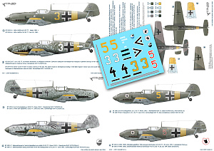 Декаль 1/48 Bf-109 E JG 77 (Operation Barbarossa) (Colibri Decals)