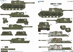 Декаль 1/35 ISU-152 Part 2 (Colibri Decals)