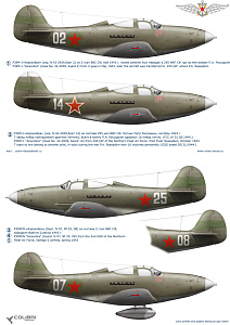 Декаль 1/48 Р-39 in the Northern Fleet Air Force (Colibri Decals)