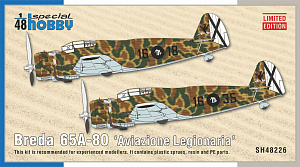Сборная модель 1/48 Breda 65A-80 'Aviazione Legionaria' (2x camo) (Special Hobby)