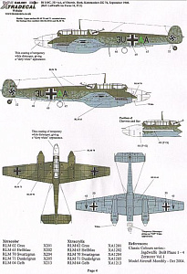 Декаль 1/48 Battle of Britain Luftwaffe (8) (Xtradecal)