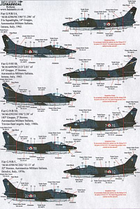 Декаль 1/72 Fiat G.91R/3 (13) (Xtradecal)