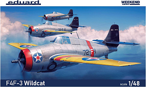 Сборная модель 1/48 Grumman F4F-3 Wildcat he Weekend edition (Eduard kits)