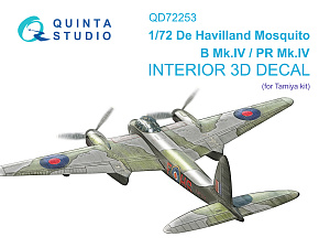 3D Декаль интерьера кабины DH Mosquito B Mk.IV/PR Mk.IV (Tamiya)