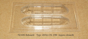 Вакуформованный фонарь 1/72 Avia CS-199 open-closed (EDU) (Rob Taurus)