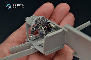 3D Декаль интерьера кабины Bf 109E-3 (для модели Cyber-hobby/Dragon)