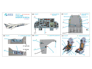 3D Декаль интерьера кабины Су-24МР (Звезда) (с 3D-печатными деталями)