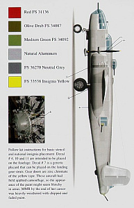 Декаль 1/72 North-American B-25J Mitchell (4) (Bombshell)