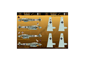 Декаль 1/72 Bf 110 D-3/E-2 'AFRIKA'  Part 1 (HAD)