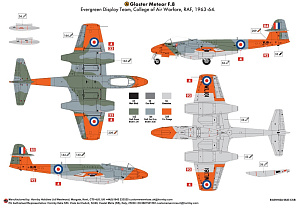 Сборная модель 1/48 Gloster Meteor F.8 (Airfix)