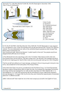 Декаль 1/32 Boeing B-17G Flying Fortress 42-97880 DF-F 'A' 'Little Miss Mischief' (Kits-World)