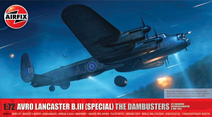 Сборная модель 1/72 Avro Lancaster B.III (ОСОБЫЙ) «Разрушители дамб» (Airfix)
