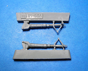 Дополнения из смолы 1/48 Исправленные стойки(армированные трубками) на Bf 109G (Zvezda) (Vector)