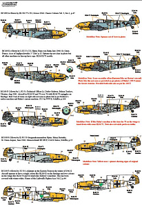 Декаль 1/32 Messerschmitt Bf-109s with Stab markings Pt 2 (8) (Xtradecal)