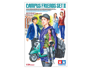 Дополнения из смолы 1/24 Campus Friends Set II (Tamiya)