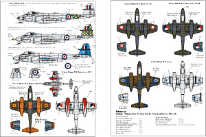 Декаль 1/72 Foreign Gloster Meteor F.8s from Royal Netherlands Air Force (Xtradecal)