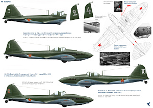 Декаль 1/72 Il-2 early series (Part I) (Colibri Decals)