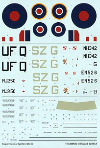 Декаль 1/32 Supermarine Spitfire Mk.IX (Techmod)